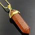 Red Sandstone Gemstone Pendant Necklace